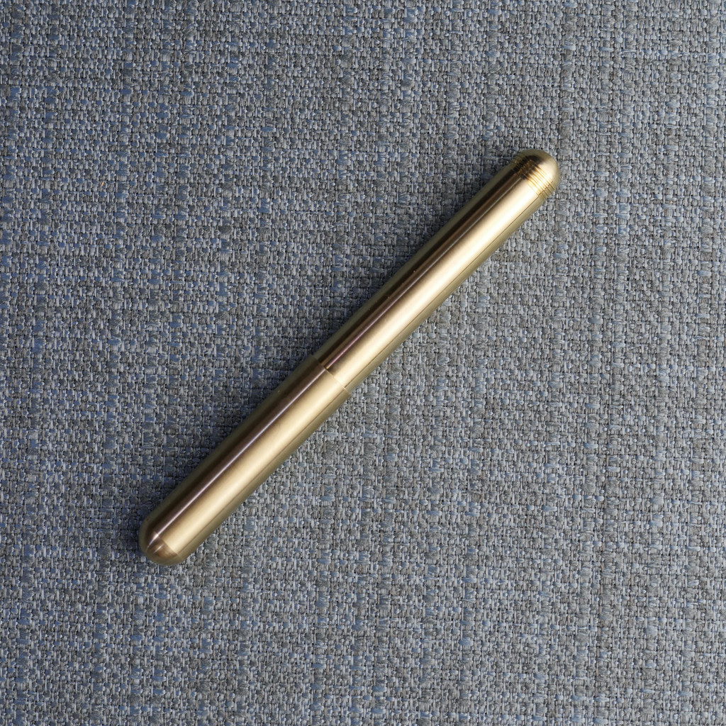 Kugelschreiber Liliput mit Kappe  Messing