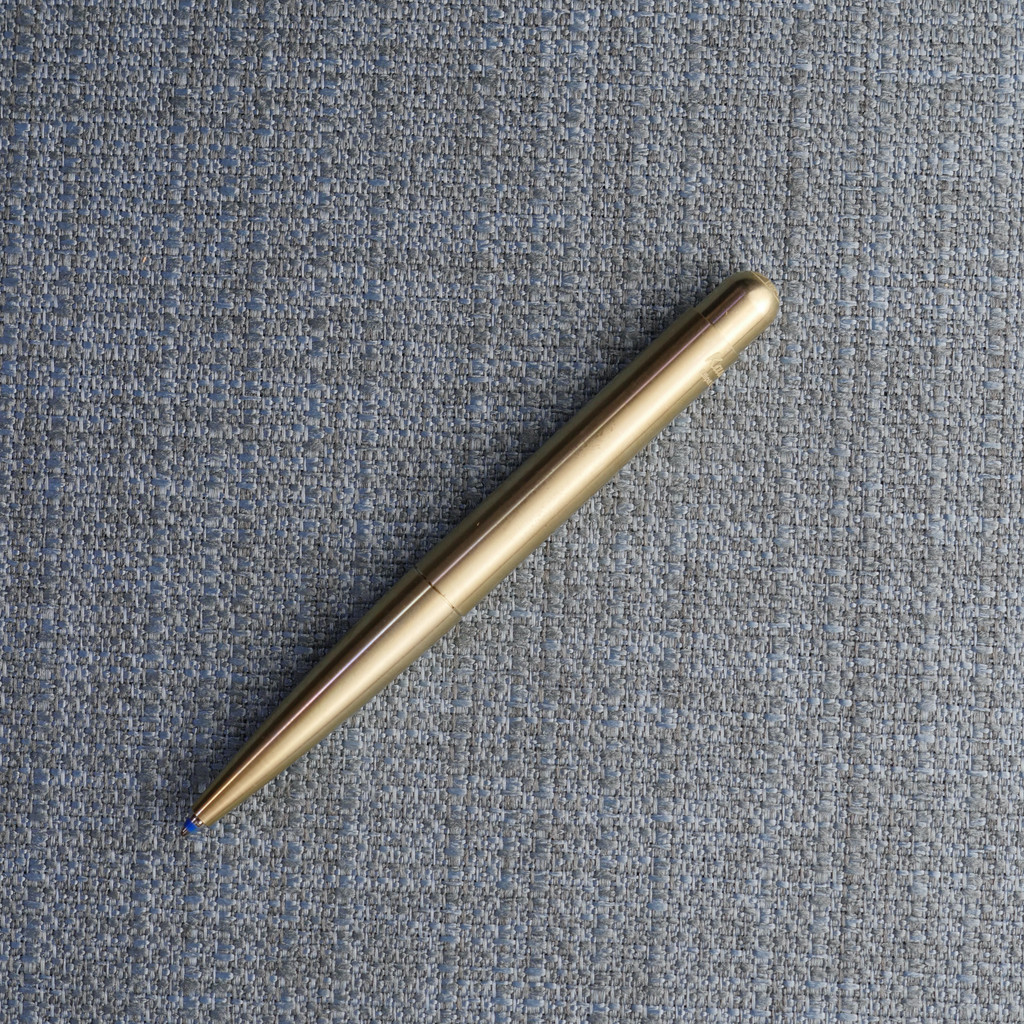 Liliput Kugelschreiber ohne Kappe Messing