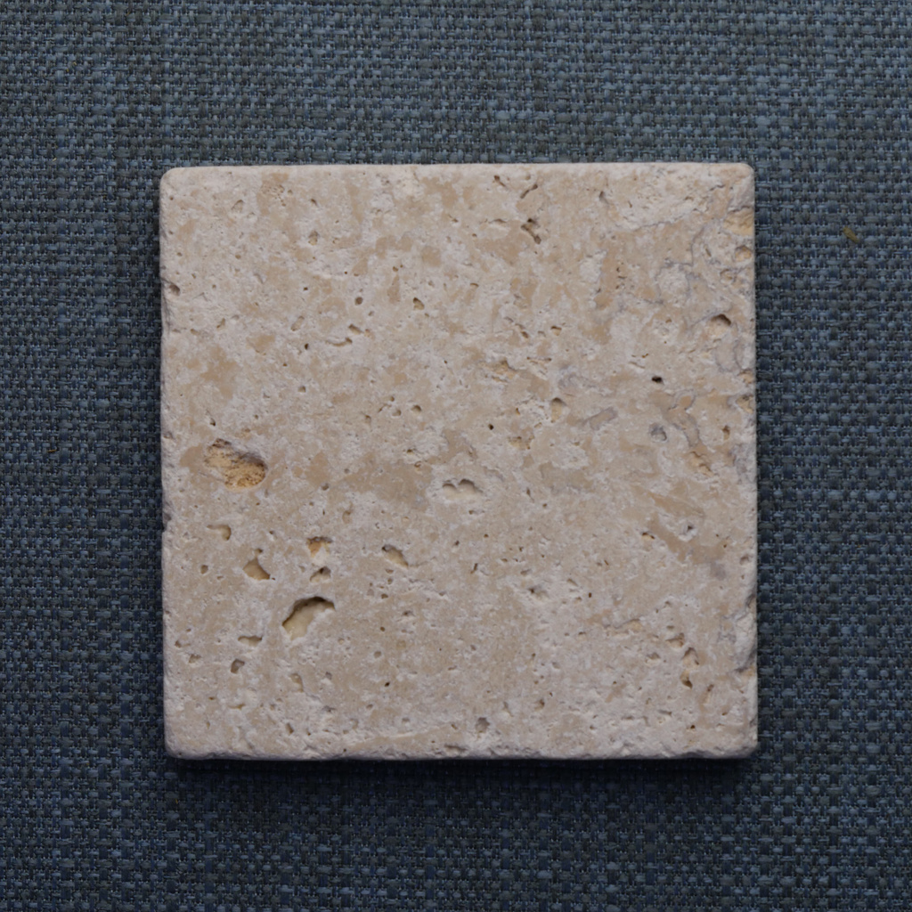 Seifenschale Travertin quadratisch