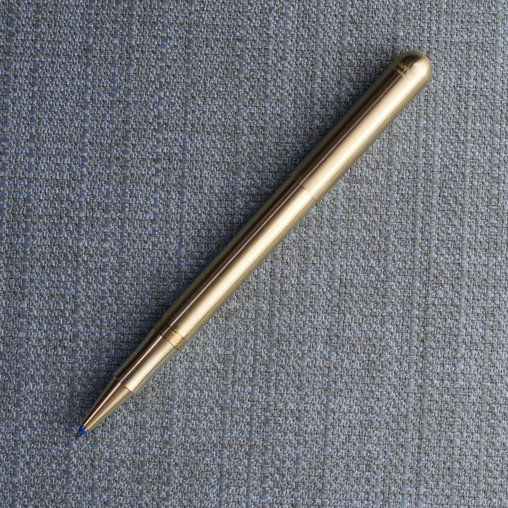 Kugelschreiber Liliput mit Kappe  Messing